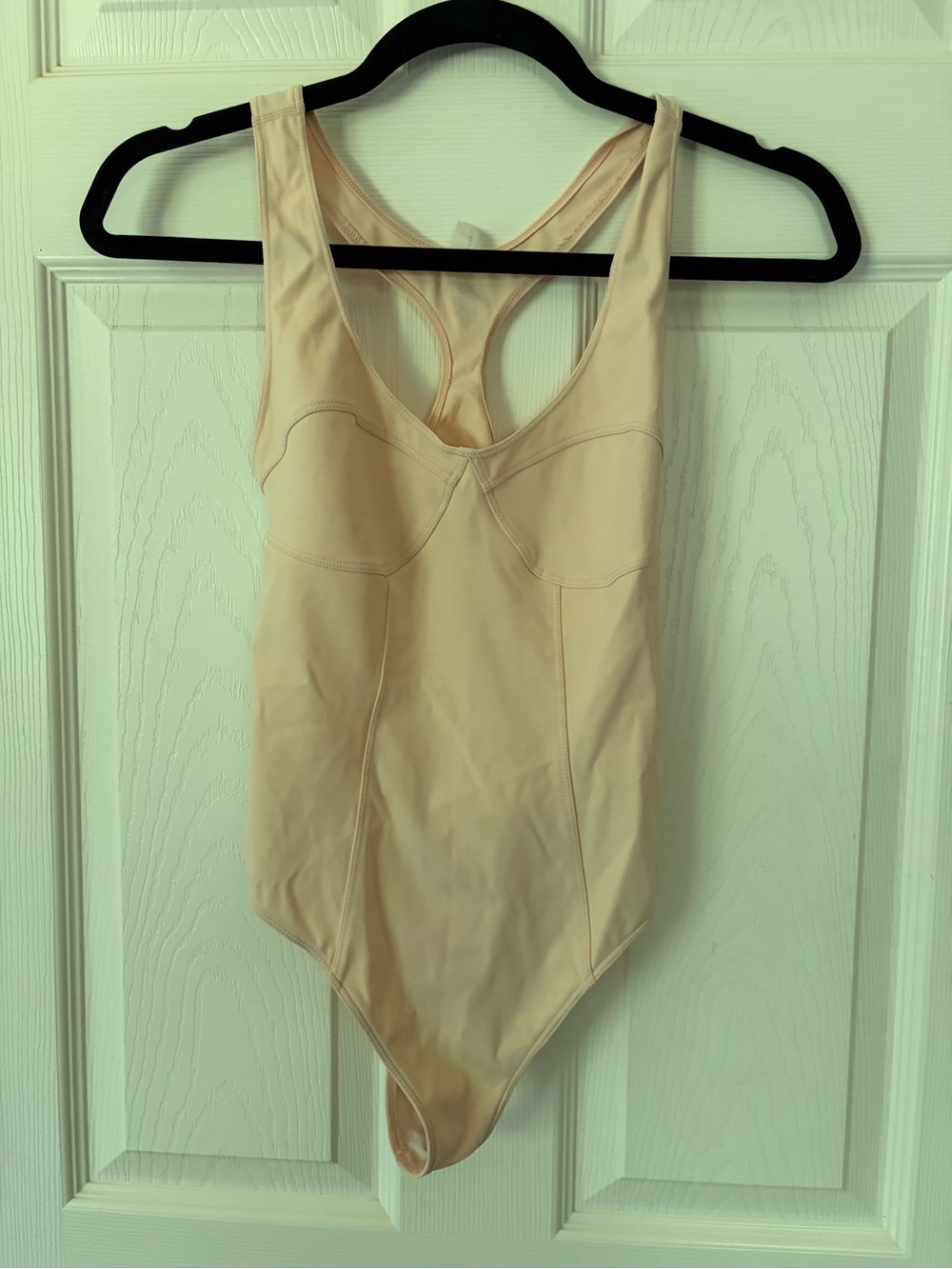 Free People Blush Pink Racerback Bodysuit